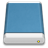 Blue External Drive Icon 48x48 png